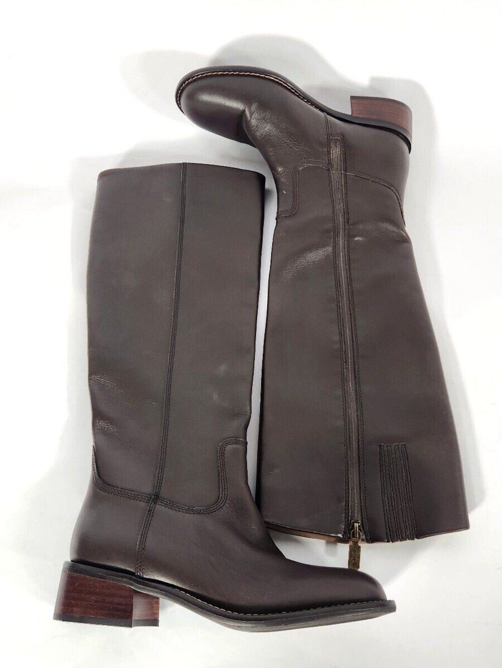 Blondo Waterproof Leather Knee-High Boots Brown Size 8
